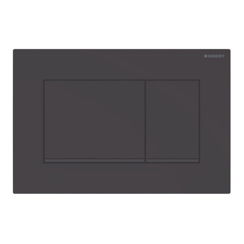 Geberit Sigma20 bedieningsplaat - 2-toets spoeling - vierkant - dualflush - mat zwart SW420177