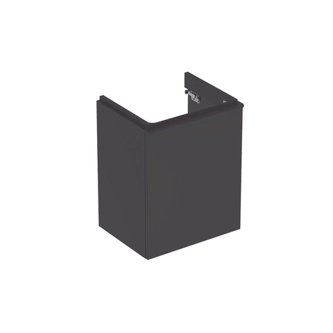 Geberit Smyle fonteinkast - 1 deur - 49.2cm links - lava mat antraciet SW421981