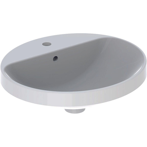 Geberit VARIFORM opbouwwastafel - 50x45cm - met 1 kraangat - met overloop - wit SW421899