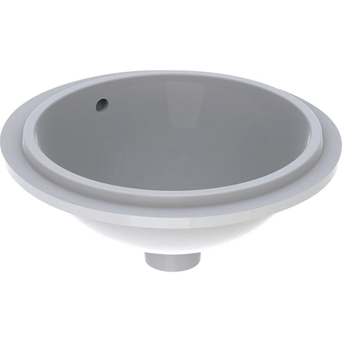 Geberit VARIFORM onderbouwwastafel - 39x39cm - zonder kraangat - met overloop - wit SW421896
