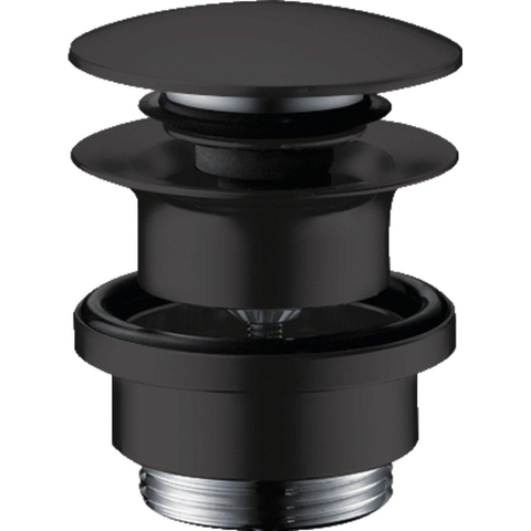 Hansgrohe Afvoerplug - 1 1/4" klikwaste - voor wastafel- en bidetmengkranen - mat zwart SW451534