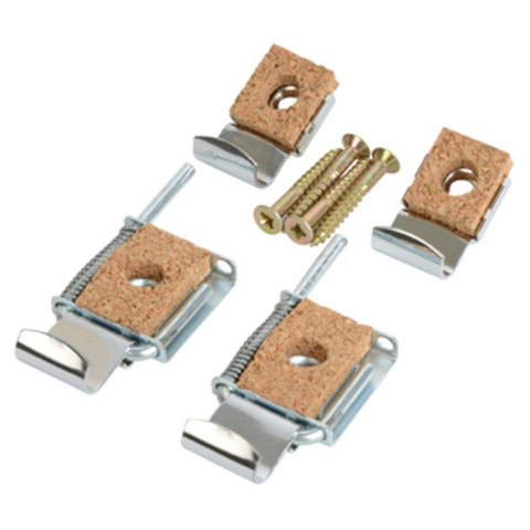 Hansgrohe Spiegelklemmen - 4 delig - hoogglans chroom 0800392