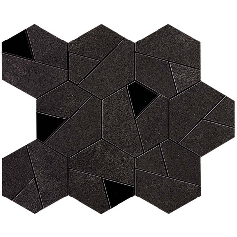 Ceralto Dorsena Mozaïektegel - 25x28.5cm - 9mm - Tarmac mat SW1129660