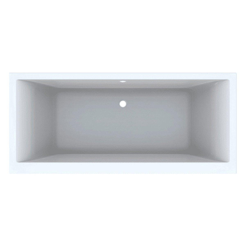 Geberit Renova Plan - kunststof duobad acryl rechthoekig - 180x80x42cm - glans wit SW420705