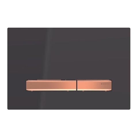 Geberit Sigma50 bedieningsplaat - 2-toets spoeling - vierkant - rood goud zwart SW420876