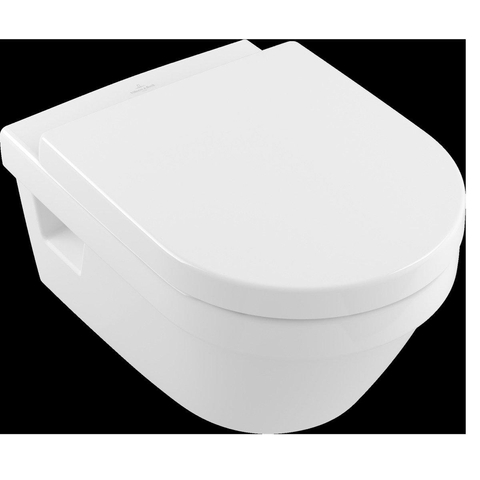 Villeroy & Boch Architectura Omnia Architectura wandcloset - diepspoel DirectFlush - 37x53cm antibacterieel CeramicPlus - White Alpine (glans wit) 1025452