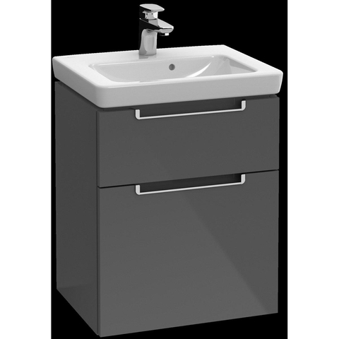 Villeroy & Boch Subway 2.0 wastafelonderkast - 48.5x59cm - 2 lades - glans wit SW479810