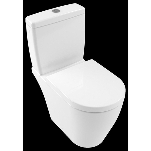 Villeroy & Boch Avento duoblokreservoir - dualflush + binnenwerk - met zij /achteraansluiting CeramicPlus - White Alpine (glans wit) SW209535