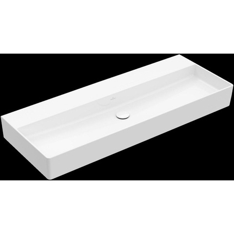 Villeroy & Boch memento 2.0 wastafel - 120x47cm - zonder kraangat - zonder overloop - White Alpine (glans wit) SW479738