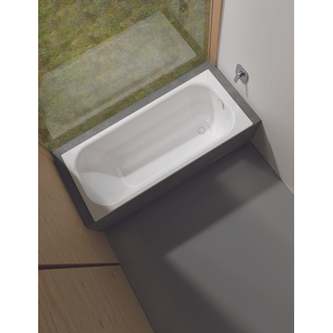 Bette Form bad plaatstaal dikwandig rechthoekig 170x75x42cm z. poten wit SW418891