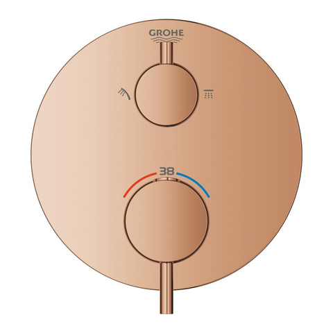 GROHE Atrio inbouw mengkraan thermostatisch met omstel warm sunset TWEEDEKANS OUT14209