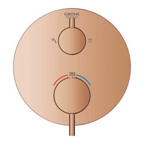 GROHE Atrio robinet mitigeur thermostatique avec inverseur Warm sunset brillant (cuivre) SW354716