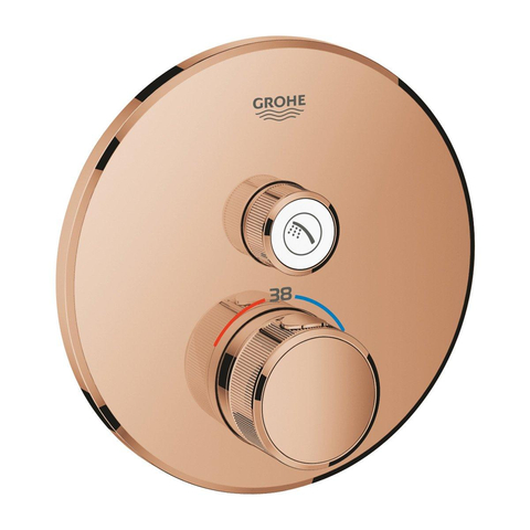 Grohe Grohtherm SmartControl Inbouw Douchekraan - thermostatisch - warm sunset (koper) SW354753