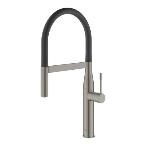 Grohe Essence Keukenkraan - hoog - 2 straalsoorten - met profesionele handdouche - brushed hard graphite (antraciet) SW354672