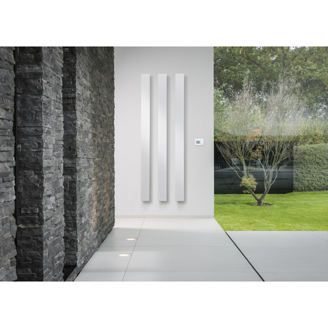 Vasco Beams Mono-EL radiateur électrique design 1800x150mm Brun rouille (RAL9809) SW420630