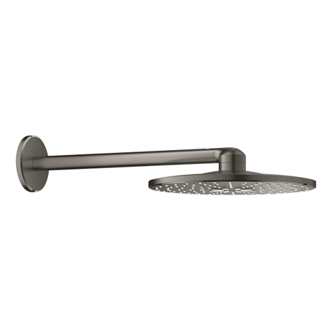 GROHE Rainshower SmartActive hoofddoucheset: hoofddouche 310 SmartActive rond wandmontage m. 2 straalsoorten brushed hard graphite SW484601