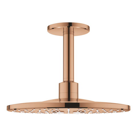 Grohe Rainshower SmartActive 310 Hoofddouche - 31cm - 2 straalsoorten - plafondarm 14.2cm - warm sunset (koper) SW448249