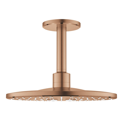 Grohe Rainshower SmartActive 310 Hoofddouche - 31cm - 2 straalsoorten - plafondarm 14.2cm - brushed warm sunset (koper) SW448252