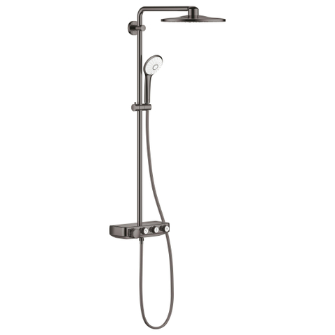 Grohe Euphoria SmartControl Regendoucheset Opbouw - hoofddouche 31cm - hannddouche rond - hard graphite (antraciet) SW484604