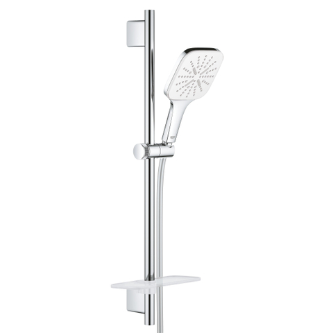 GROHE Rainshower SmartActive 130 Cube glijstangset m. zeepschaal 60cm chroom SW472305