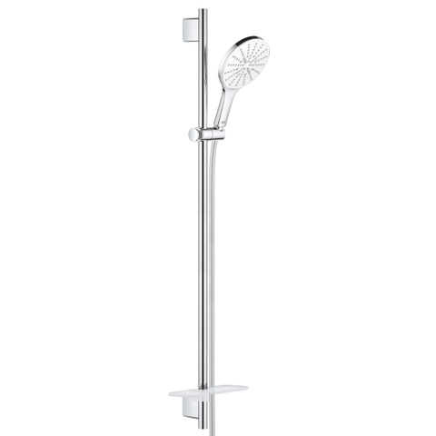 GROHE Rainshower glijstangset 9,5l/min 90cm + zeepschaal moon white SW472415