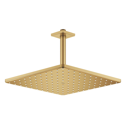 Grohe Rainshower SmartActive 310 Cube Hoofddouche - 31x 31cm - 1 straalsoort - plafondarm 14.2cm - brushed cool sunrise (goud) SW484573