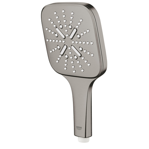 GROHE Rainshower SmartActive 130 Cube handdouche hard graphite geborsteld OUTLETSTORE STORE42659