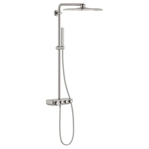 Grohe Euphoria SmartControl Cube Regendoucheset Opbouw- - hoofddouche 31cm - hannddouche staaf - Supersteel (RVS) SW439032