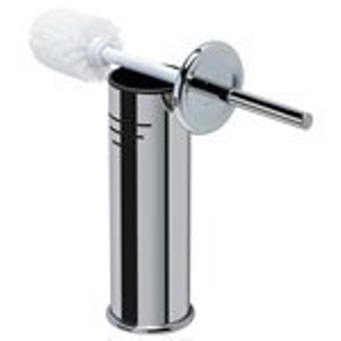 Geesa Hotel Brosse de toilette avec support autoportant Chrome (tête de brosse blanche) 0651783