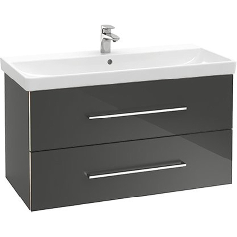 Villeroy & Boch Avento wastafelonderkast - 97.6x51.4cm - 2 lades - Nordic Oak (hout) SW479510