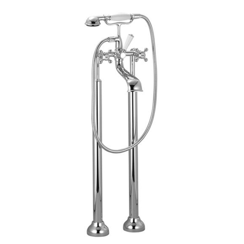 Dornbracht Madison robinet de baignoire avec garniture avec colonnes chromé 0473243