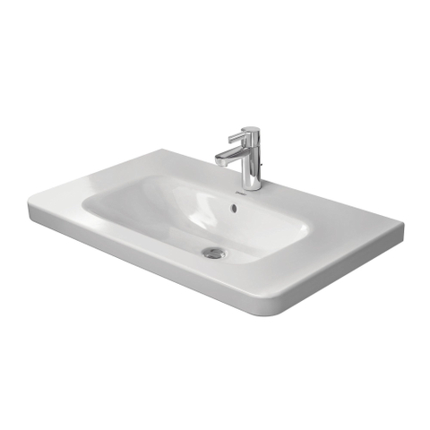 Duravit Durastyle lavabo 80x48cm 1 trou de robinet trop-plein WonderGliss blanc SW54146