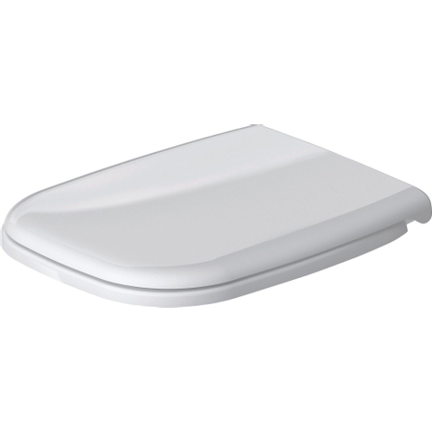 Duravit D-code WC-zitting - 44.3x35.9x5cm - met softclose - kunststof - compact - wit glanzend SW46981