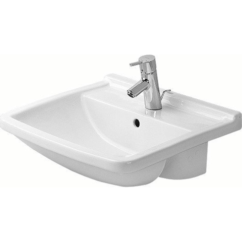 Duravit Starck 3 Philippe Starck - 3 halfinbouw wastafel - 55x46cm - wit 0316415