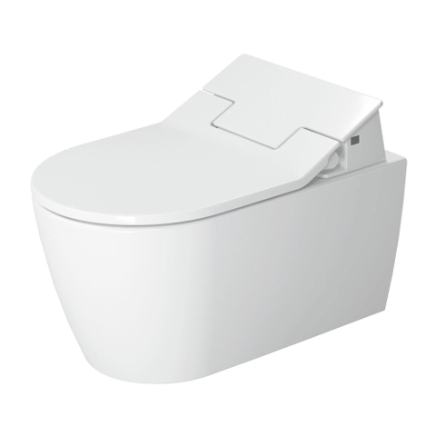 Duravit ME by Starck wandcloset diepspoel spoelrandloos met Hygieneglaze v. SensoWash closetzitting 37x57cm met verdekte bevestiging wit SW84185