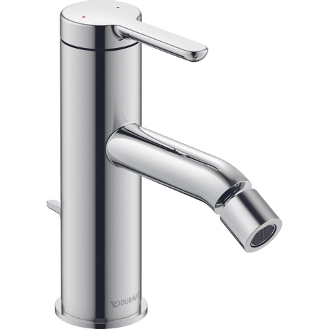 Duravit C.1 1 greeps bidetmengkraan - 141x40x155mm - hoogglans chroom SW157842