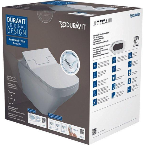 Duravit Durastyle Wandclosetpack - met wandcloset - diepspoel - rimless - met verdekte bevestiging - 37x62cm - inclusief d - spoelrandloos - wit SW85526