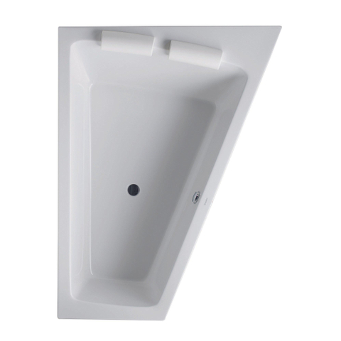 Duravit Paiova Kunststof bad acryl afgeschuind rechts - 170x130x46cm - zonder poten - glans wit 0297536