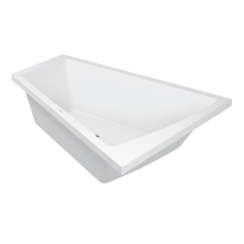 Duravit Paiova Kunststof bad acryl afgeschuind rechts - 180x140x46cm - zonder poten - glans wit 0297538