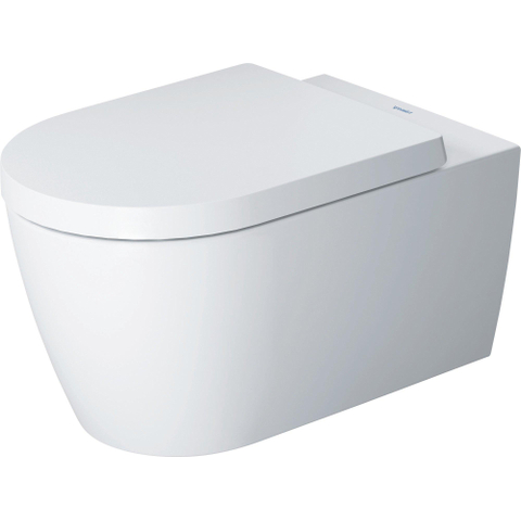 Duravit Me by starck Starck Me wandcloset - diepspoel - spoelrandloos - met hygieneglaze - 37x57cm - met verdekte bevestiging - rimless - mat wit SW358222