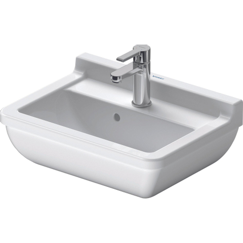 Duravit Starck 3 Philippe Starck - 3 wastafel - 50x36cm - wondergliss - wit 0312436