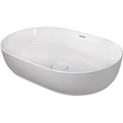 Duravit Luv Opzetwastafel - 60x40cm - zonder kraangat - geslepen - mat/glans wit SW527100