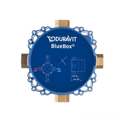 Duravit Universal Basiselement - 1 greeps wastafelmengkraan inb - 164x164x105mm - wit SW527827