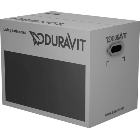 Duravit D-Code WC suspendu – à fond creux – profondeur 54,5 cm – avec abattant Duravit – blanc brillant SW85520