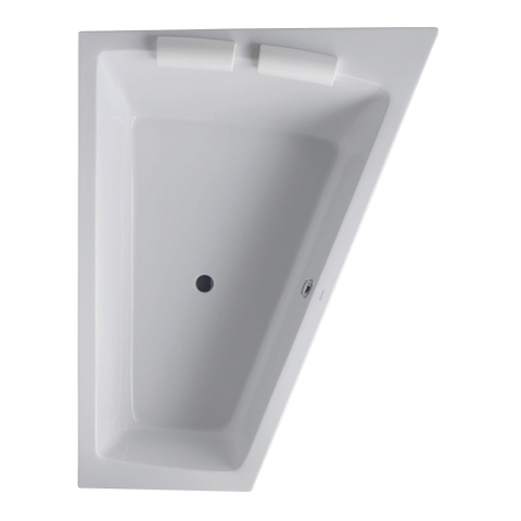 Duravit Paiova Kunststof bad acryl afgeschuind rechts - 180x140x46cm - zonder poten - glans wit 0297538