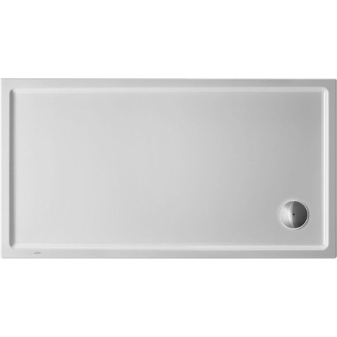 Duravit Starck Slimline Kunststof douchebak acryl rechthoekig - 150x80x6cm - met antislip - wit SW472380