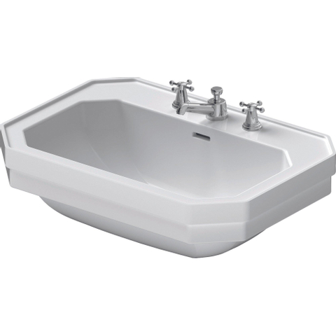 Duravit Serie 1930 Wastafel - 70x50cm - met 1 kraangat - met overloop - wit 0293369