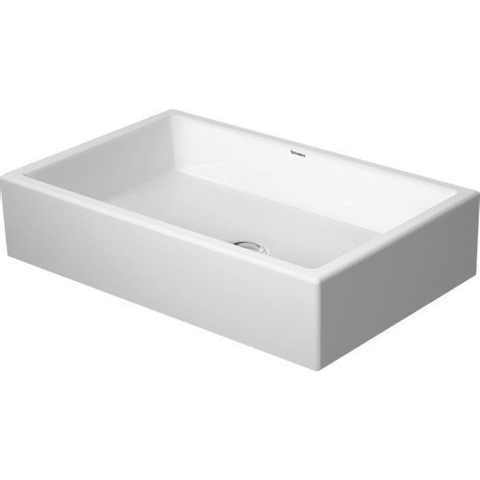 Duravit Vero air Opbouwwastafel - geslepen - zonder kraangat - zonder overloop - 60x38cm - met wondergliss - inclusief bevestiging - wit SW157027