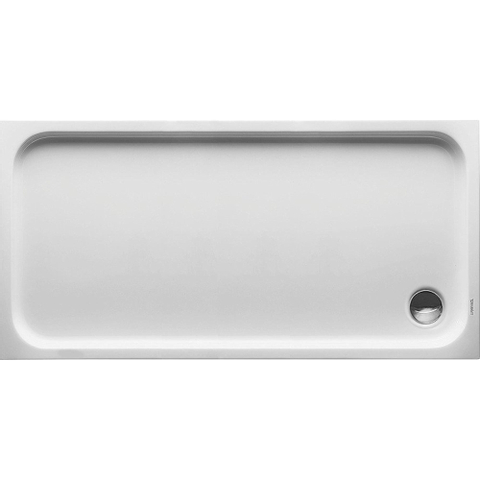 Duravit D-code Kunststof douchebak acryl rechthoekig - zonder paneel - 150x75cm - met afvoergat - diameter 90mm - wit 0295849