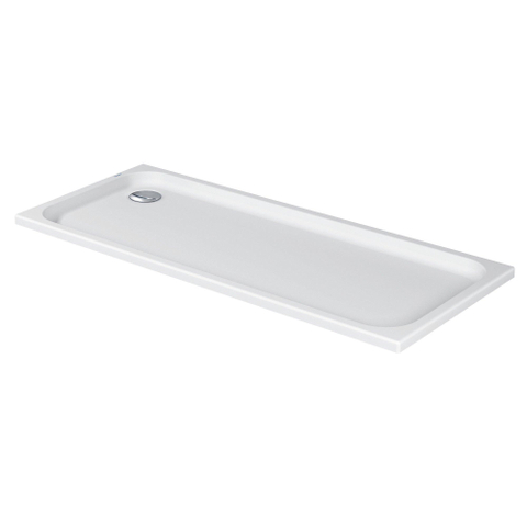 Duravit D-code Kunststof douchebak acryl rechthoekig - zonder paneel - 170x70cm - met afvoergat - diameter 90mm - wit 0295846